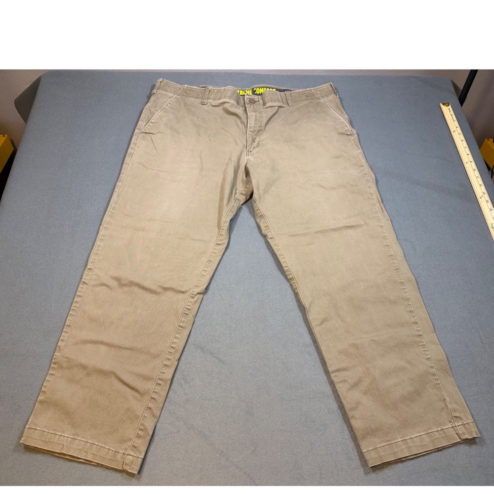Lee Performance Series X-Treme Comfort Khaki Pants 42x30 Tan Chino Straight